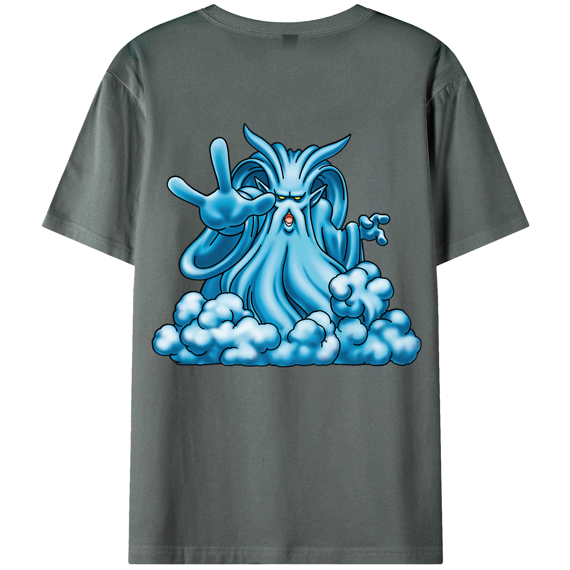 （画像用） ドラゴンクエスト Doragon Kuesuto Dragon Quest 綿100％ メンズ半袖Tシャツ（バックプリント） 通気性
